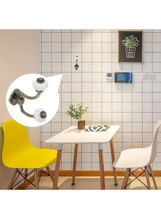 Vintage Bronze Metal Wall Hook Heavy Duty Zinc Alloy Coat Towel Hanger Traditional Design - Image 3