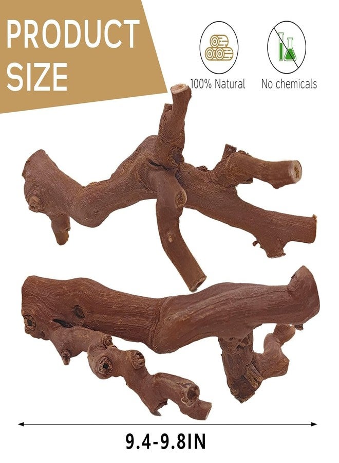 kathson 2Pcs Wood Hamster Climbing Branches Decor, Natural Wooden Syrian Hamster Climb Chewing Toys, Rat Exercise Toys, Small Animal Habitat Decor Accessories for Dwarf Pets, Mice, Gerbils - Image 5