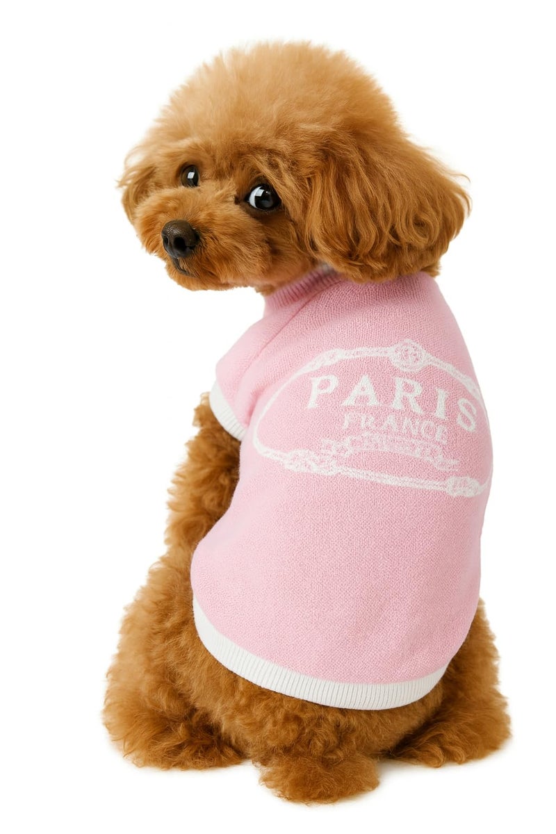 Everything Chic Luxury Dog Sweater â€“ Soft Knit Designer Pet Outfit for Small Dogs & Puppies, XSâ€“L, Stylish Warm Clothing for Yorkies, Chihuahuas, Dachshunds, Maltese, French Bulldog - Image 1