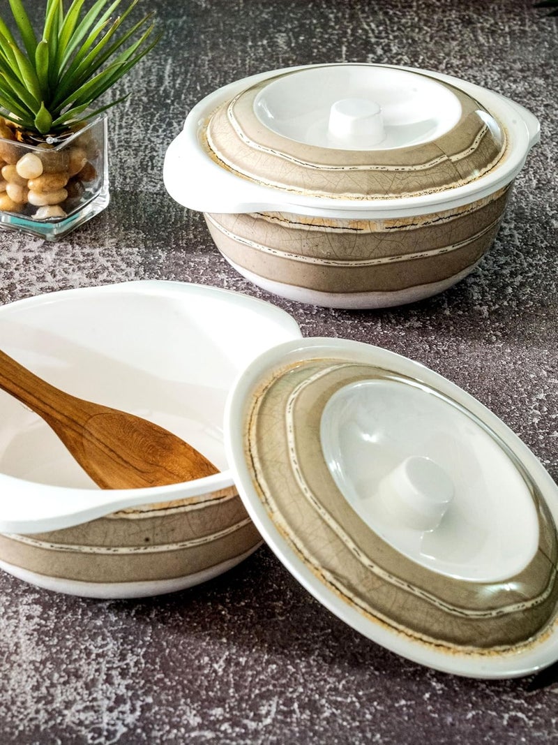 Servewell Melamine 2pcs Casserole with Lid Set - Image 1
