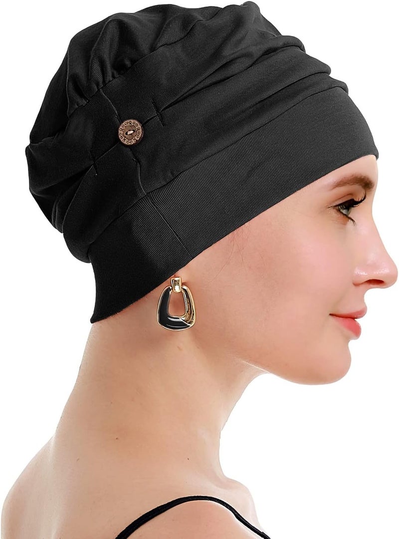 osvyo Cotton Chemo Turbans for Women Cancer Hairloss hat - Cotton Lightweight Headwear Sealed Packaging - Image 5