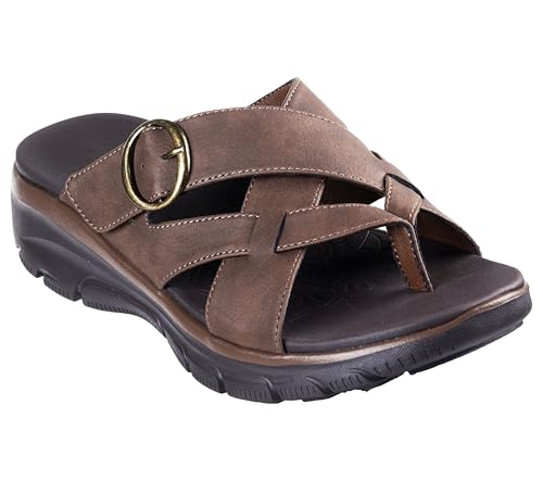 SKECHERS صندل سكيشرز النسائي السهل - غروب الشمس، شوكولاتة 6 م - Image 3