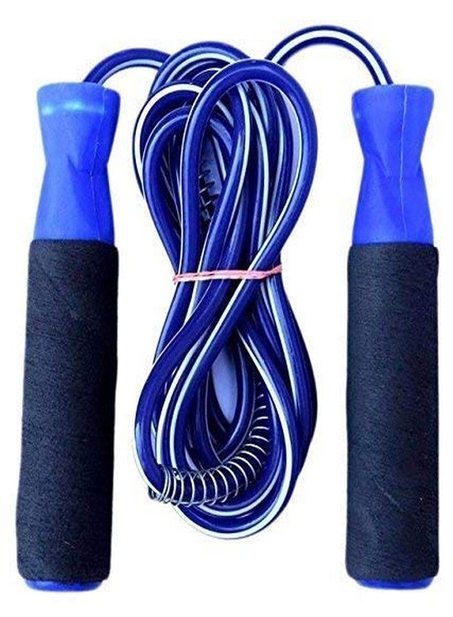NKT Skipping Rope with Plastic Handle & Foam Grip(Dual Shade Colour) | Man, Woman & Kids | Idol for Gym & Outdoor COLOUR BLUE 0016 - Image 2