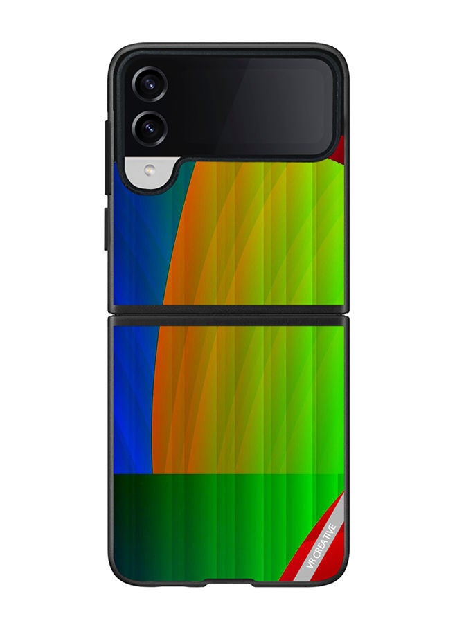 VR CREATIVE Protective Case Cover For Samsung Galaxy Z Flip4 Pattern Design Multicolour - Image 1