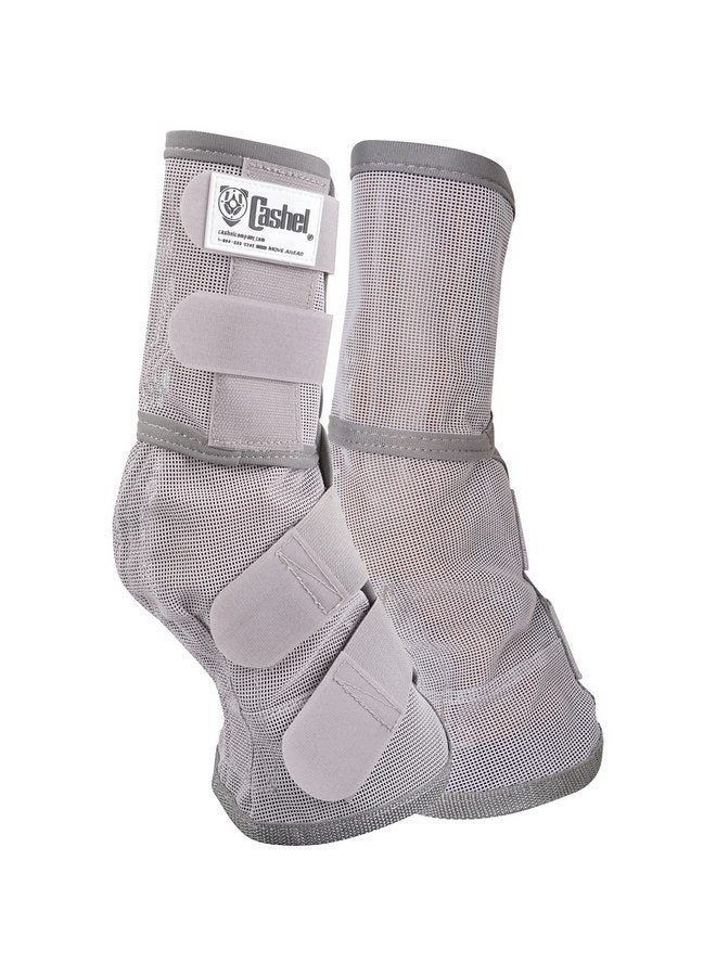Cashel Crusader Horse Fly Leg Guards Grey Horse - Image 1