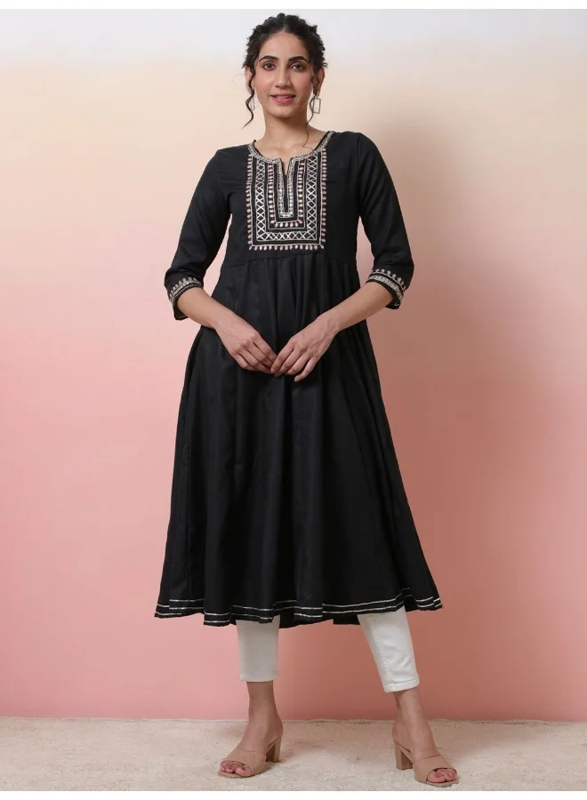 AKS Black Gota Patti Work Anarkali