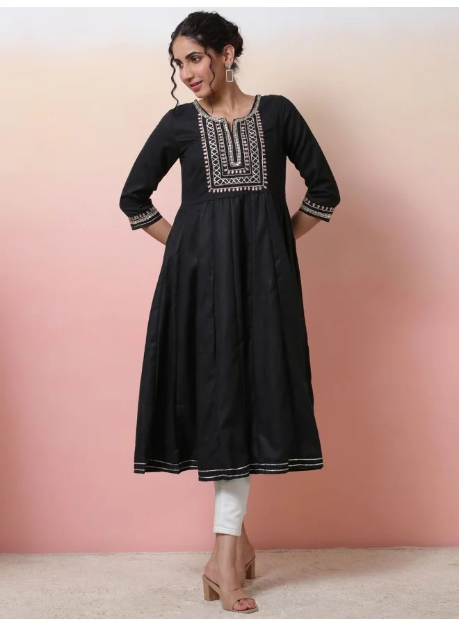 AKS Black Gota Patti Work Anarkali