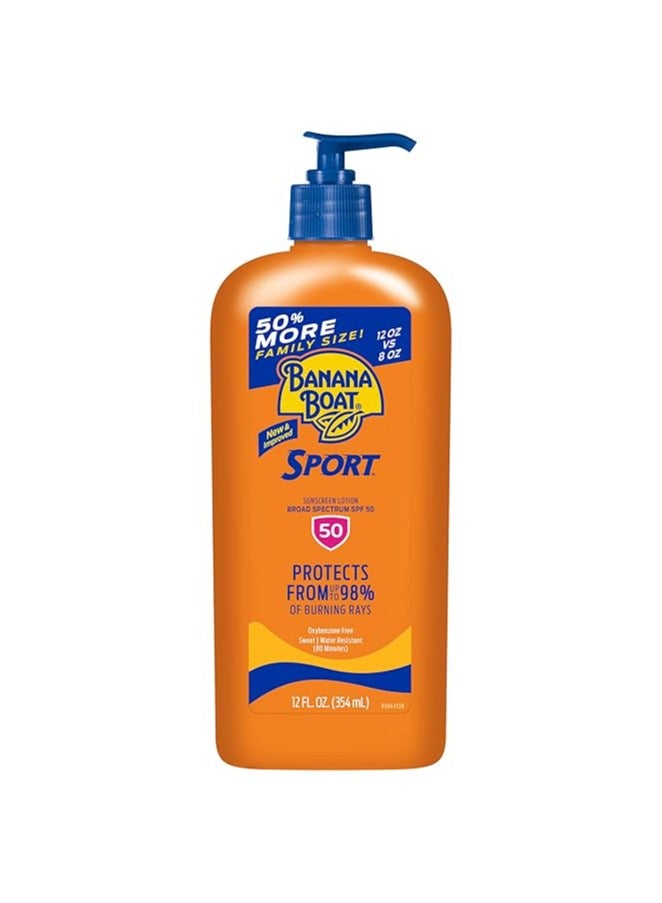 Banana Boat, Sport™ Ultra, Sunscreen Lotion, SPF 50+, 12 fl oz (354 ml) - Image 1