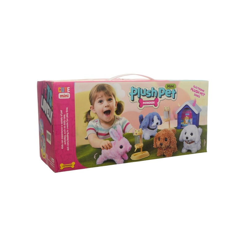 كلب فرو بني مع منزل و خزان مياه - MC1038 - Image 2