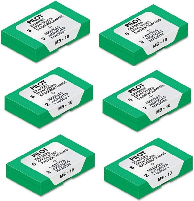 (70001) MS-10 Eraser Refill, Sold as Six Packs of Five: Total of 30 Each