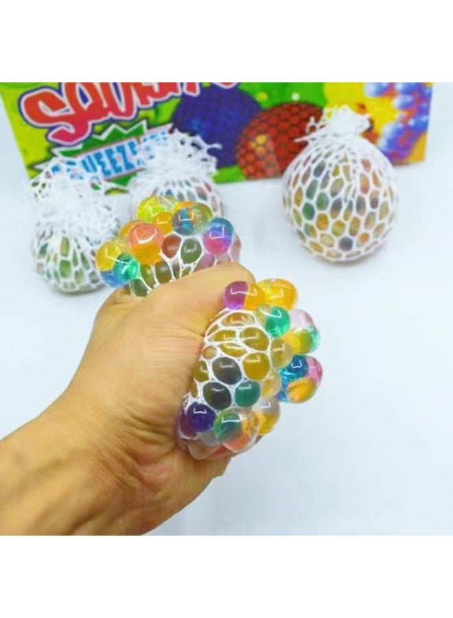【2PCS，Only Two】Bead Squishy - Grape Ball Stress Relief Squishy Toy - 5cm venting grape balls - Mesh Squeeze Ball, Sensory Fidget Toy, Anxiety Relief, Kids Adults Decompression, Funny Stress Ball, TikTok Viral Toy - Image 2