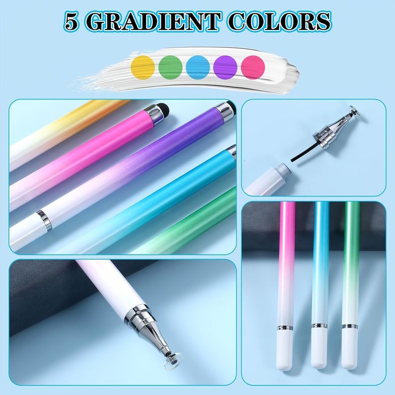 Universal 2 in 1 Stylus Pens for Touch Screens 6 Pack Random Color - Image 4