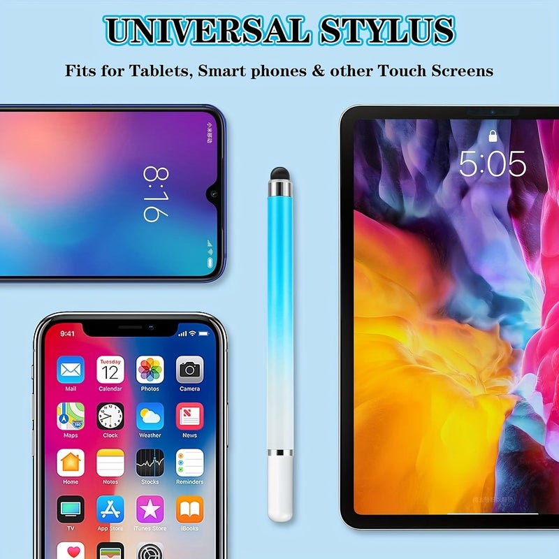 Universal 2 in 1 Stylus Pens for Touch Screens 6 Pack Random Color - Image 3