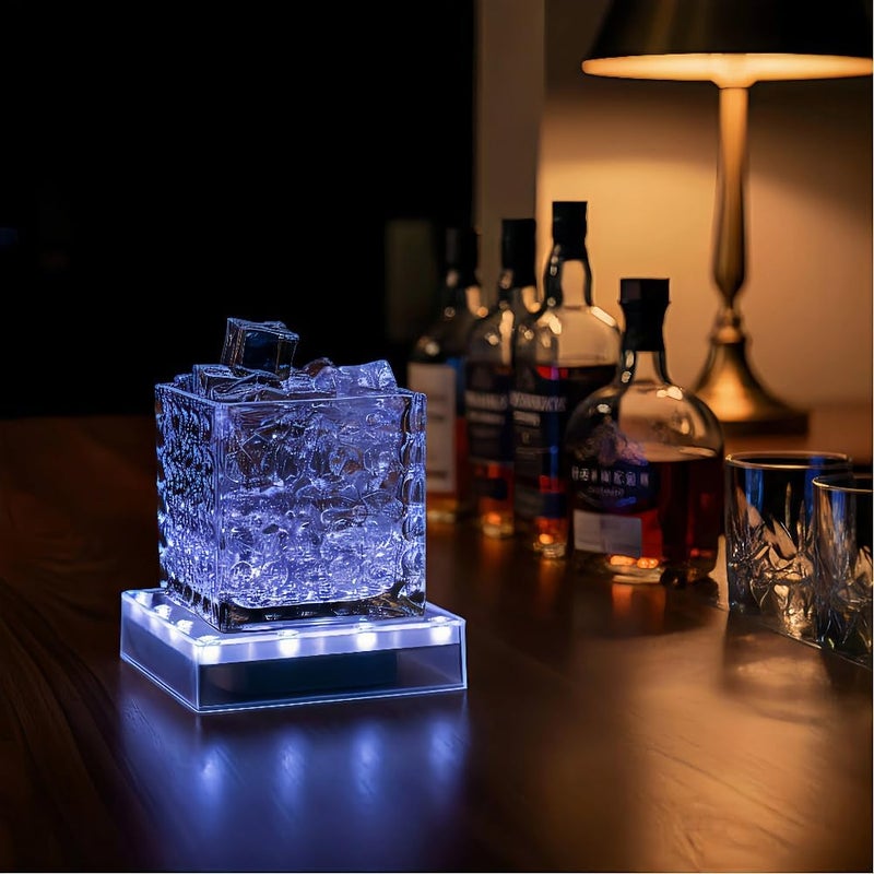 Simplelight4you Store Simplelight 5 Inch Square LED Light Base - Perfect for Glass Art, Ideal Led Display for Vases, Centerpieces (5inch Square LED Vase Base Light, White) - Image 4