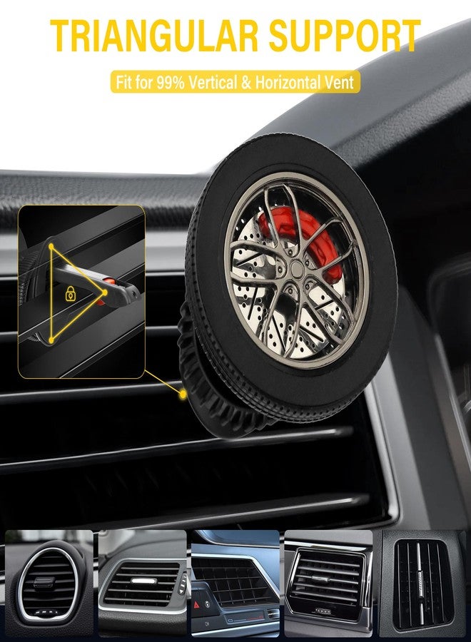 Vynora Magnetic Car Phone Holder, Car Mount, 360° Rotation Phone Holder with 2 Magnetic Rings, Car Accessories Compatible with Smartphones, Car Models - Image 2