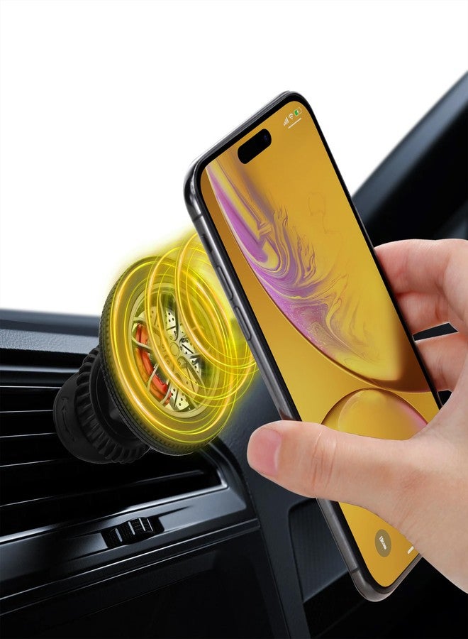 Vynora Magnetic Car Phone Holder, Car Mount, 360° Rotation Phone Holder with 2 Magnetic Rings, Car Accessories Compatible with Smartphones, Car Models - Image 4