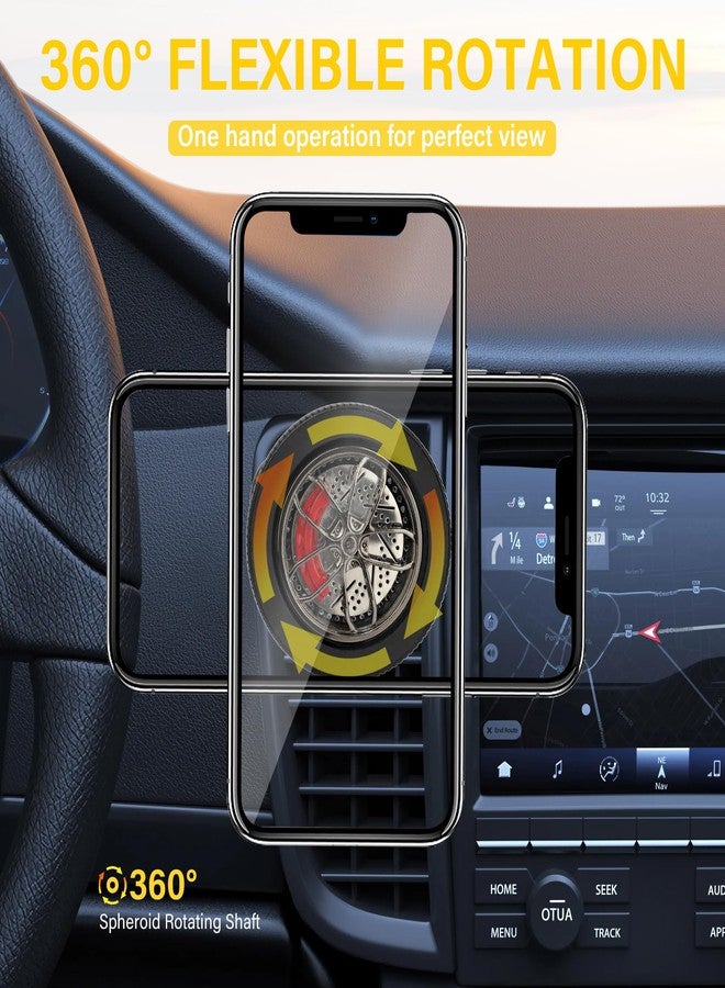 Vynora Magnetic Car Phone Holder, Car Mount, 360° Rotation Phone Holder with 2 Magnetic Rings, Car Accessories Compatible with Smartphones, Car Models - Image 3