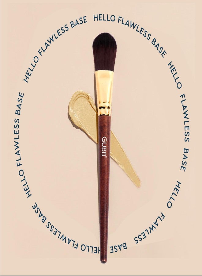 GUBB Synthetic Bristle Foundation Brush- Brown - Image 5