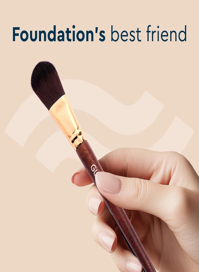 GUBB Synthetic Bristle Foundation Brush- Brown - Image 2