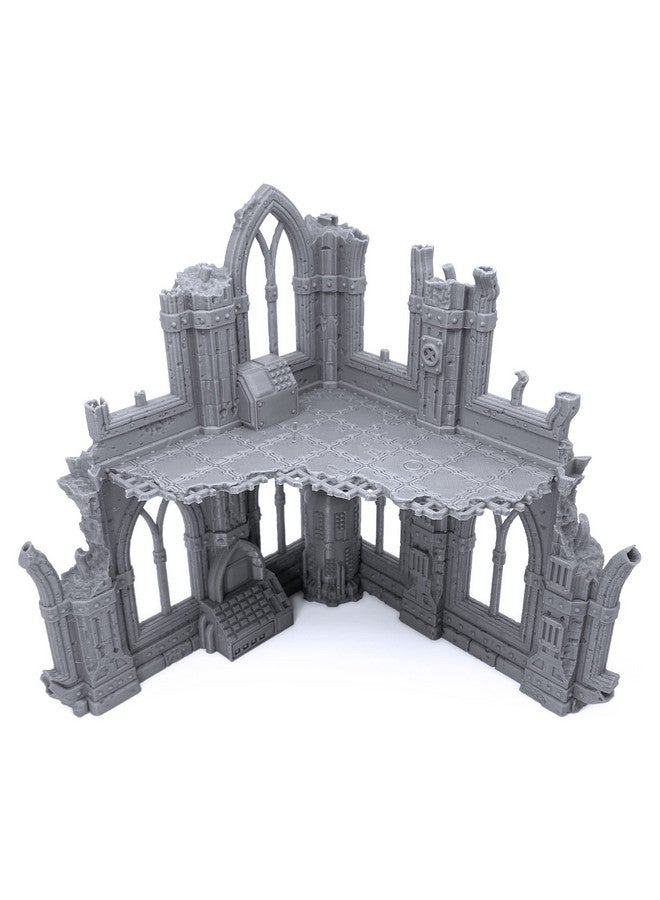 EnderToys Gothic Sci-Fi Ruins by Terrain4Print (Set C), 3D Printed Tabletop RPG Scenery and Wargame Terrain for 28mm Miniatures - Image 2