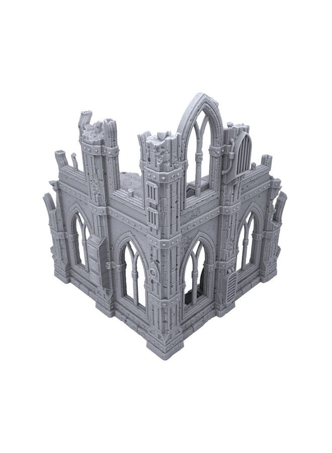 EnderToys Gothic Sci-Fi Ruins by Terrain4Print (Set C), 3D Printed Tabletop RPG Scenery and Wargame Terrain for 28mm Miniatures - Image 1