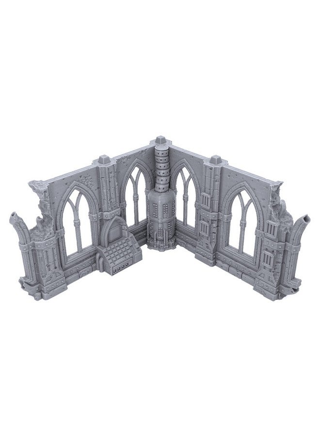 EnderToys Gothic Sci-Fi Ruins by Terrain4Print (Set C), 3D Printed Tabletop RPG Scenery and Wargame Terrain for 28mm Miniatures - Image 5