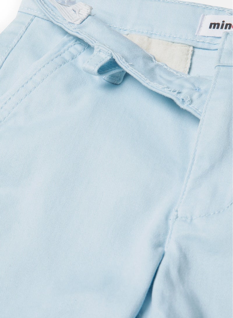 MINOTI Boys' Chino Shorts with Adjustable Waist  - Image 3