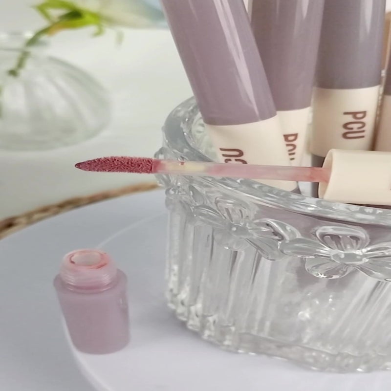 Duo-Tone Matte & Gloss Lip Tint, Long-Lasting Velvet Lip Stain with Dual Finish - Image 2