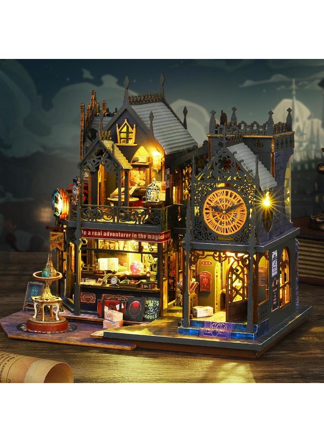 Bluejw Diy Cabin ES012 Holo Magic City Handmade Assembled Model Villa Ornaments Birthday Gift For Men And Women - Image 4