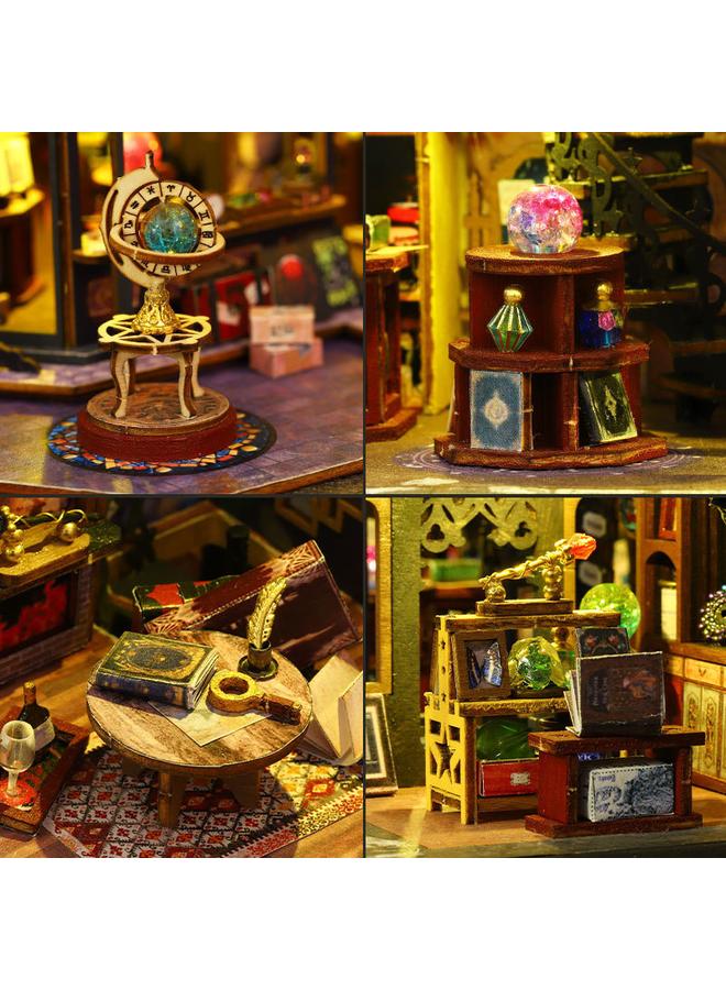 Bluejw Diy Cabin ES012 Holo Magic City Handmade Assembled Model Villa Ornaments Birthday Gift For Men And Women - Image 3