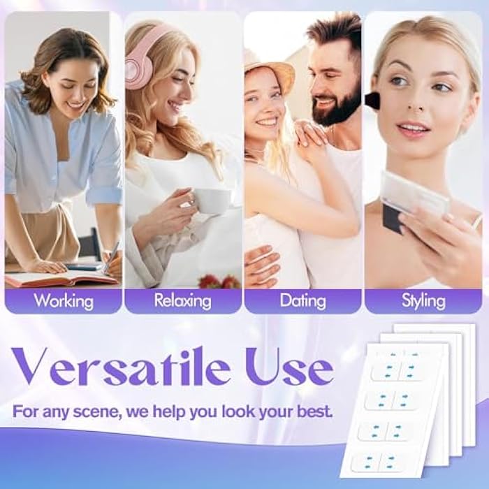 DIWUMO Neck Tape Lifting Invisible,140PCS Face Tape Lifting Invisible Face Lift Tape,Neck Lift Tape Face Lifter Tape for Makeup Instant Face Lift Facial Tape for Women Double Chin Jowls Eyebrow Sagging Skin - Image 5