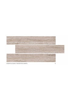 SOMANY Essentia Signo Travertino Marfil 200x1200mm Ceramic Floor Tiles, 11 MM Thickness 0.96 SQM | Premium Luxury Flooring, Marble Effect, Polished Finish, Durable Modern Tiles for Living Room & Hall  - Image 1