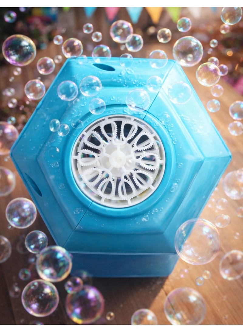 Kids Bubble Machine with Music & Lights – Outdoor Bubble Maker Toy with Stable Stand, 150ml Bubble Solution Included - Image 5