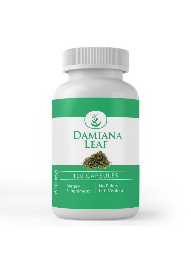 PURE ORIGINAL INGREDIENTS PURE ORIGINAL INGREDIENTS Damiana Leaf, 100 Capsules, Always Pure, No Additives Or Fillers, Lab Verified - Image 1