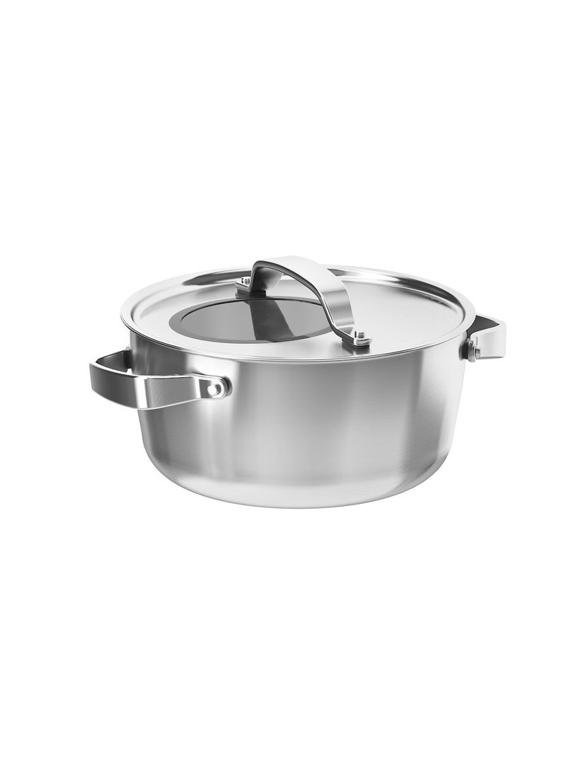 Pot with lid, stainless steel/grey4 l - Image 2