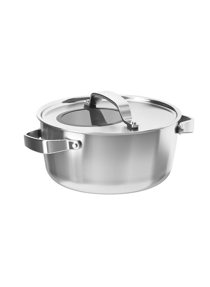 Pot with lid, stainless steel/grey4 l - Image 3