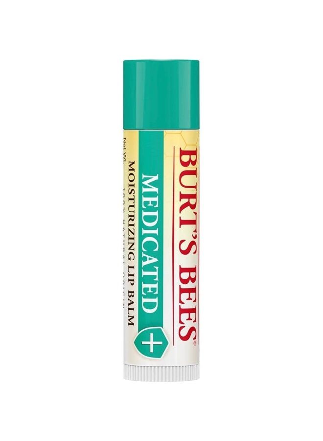 Burt's Bees Medicated Moisturizing Lip Balm Twin Pack by Burts Bees for Unisex - 2 x 0.15 oz Lip Balm - Image 3