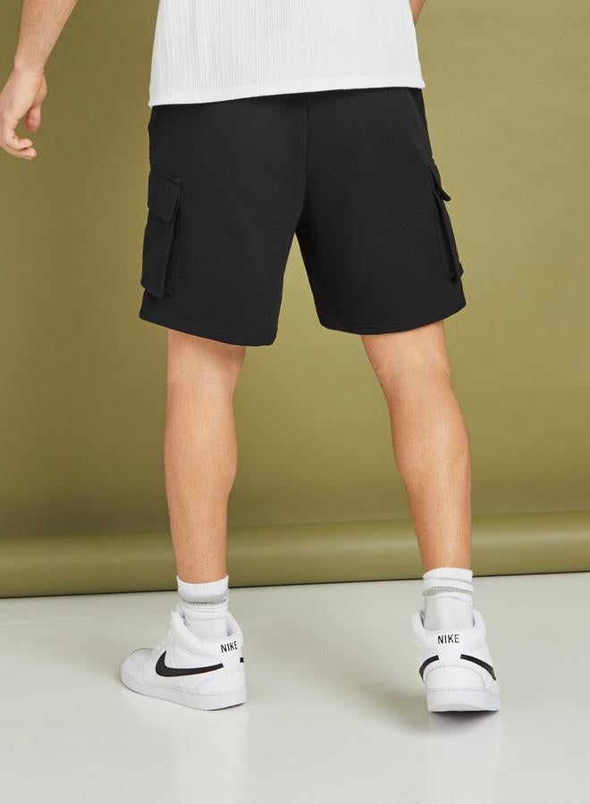 Styli  Cargo Cotton Terry Relax fit Shorts - Image 4
