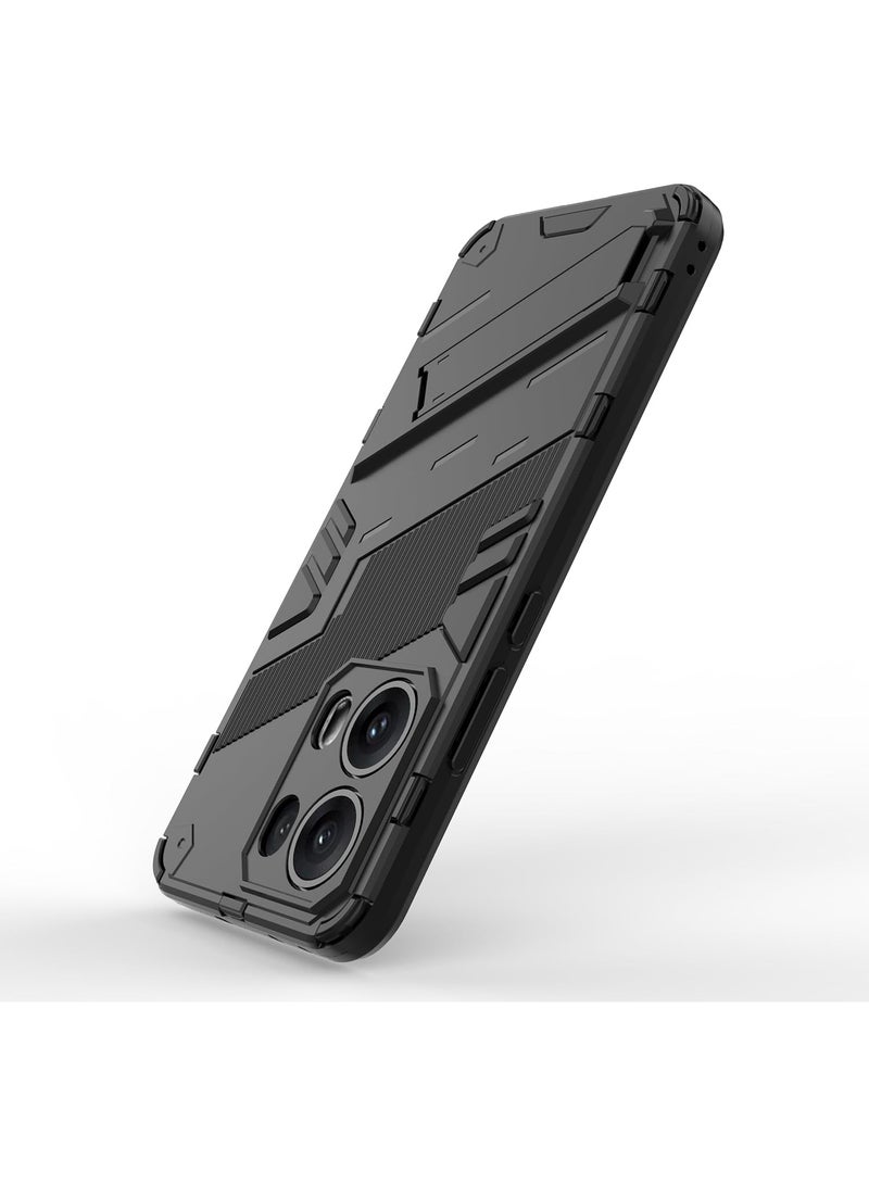 GOLDEN MASK Compatible With Oppo Reno13 Pro Punk Case Anti Protection (Black) - Image 5