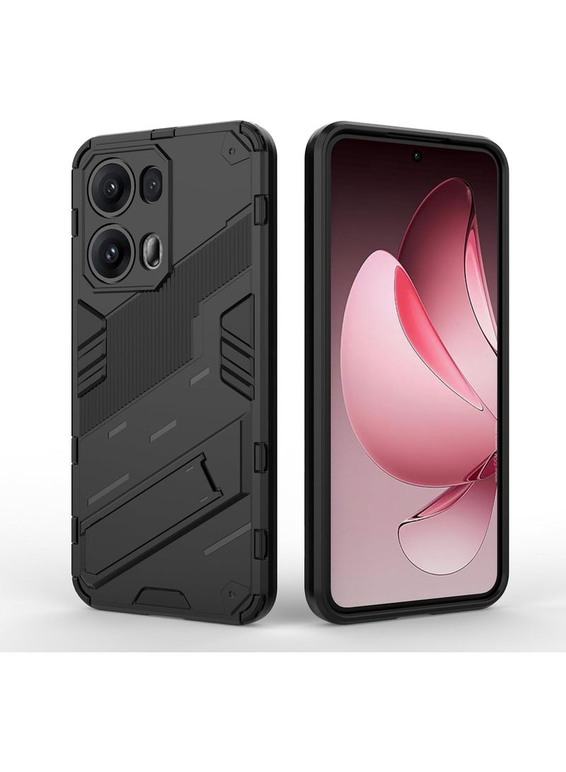 GOLDEN MASK Compatible With Oppo Reno13 Pro Punk Case Anti Protection (Black) - Image 4