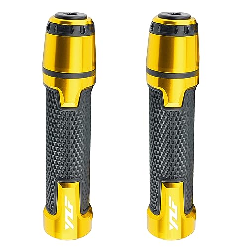 FREAXLL 2pcs 22mm 78 Motocycle Handlebar Grip Ends Set for YZFR1 YZFR3 YZFR6 YZFR7 YZFR125 R6S R25 600R Gold - Image 3