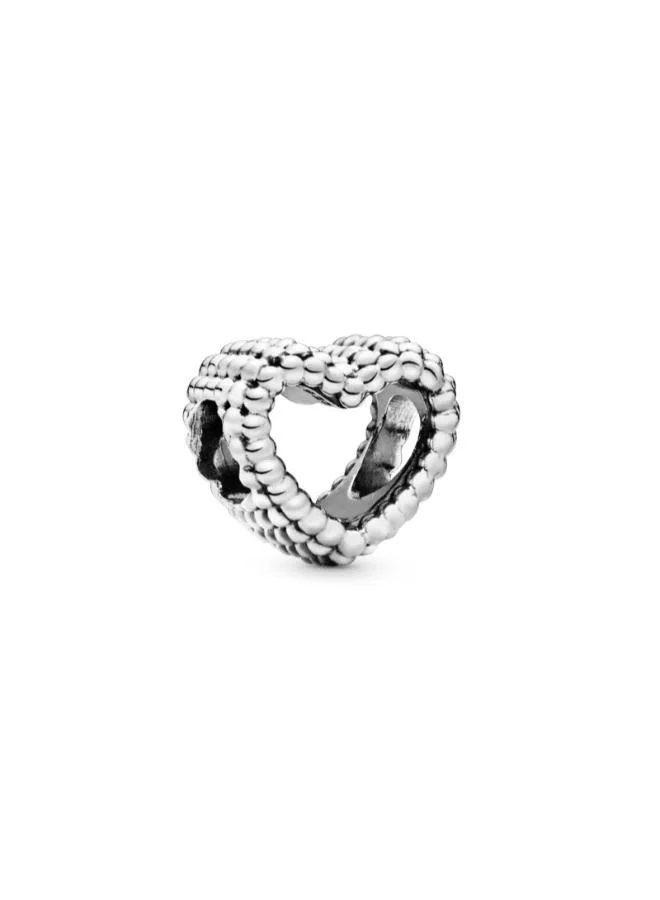 باندورا Beaded Open Heart Charm