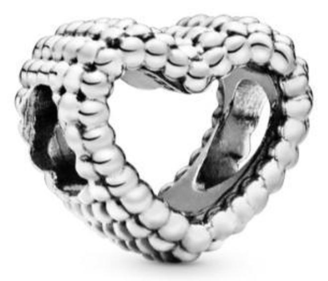 PANDORA Beaded Open Heart Charm - Image 1