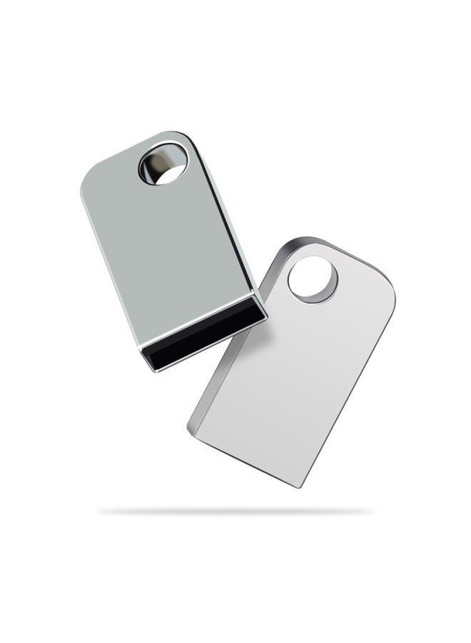 Car USB Flash Drive Music USB Flash Drive 64G Metal Mini USB Flash Drive 32G Lossless High-speed USB Flash Drive Lettering Bidding USB Flash Drive-Color:Silver (empty U Disk)-Capacity:Common-64gb - Image 3