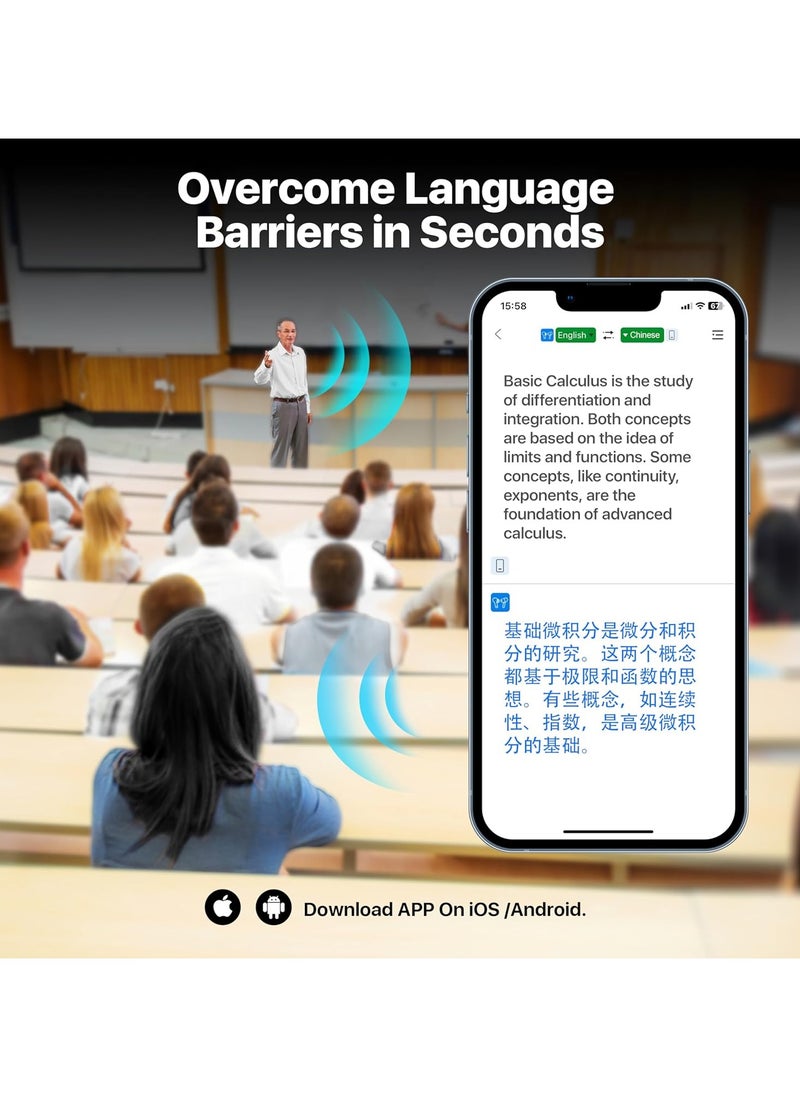 lekikpo - Translation Earbuds, TWS Language Translator Earphone in Real Time Supports 144 and 8 Offline AI Translations OWS 3-in-1 Earbuds fit iOS & Android (Black) - Image 1