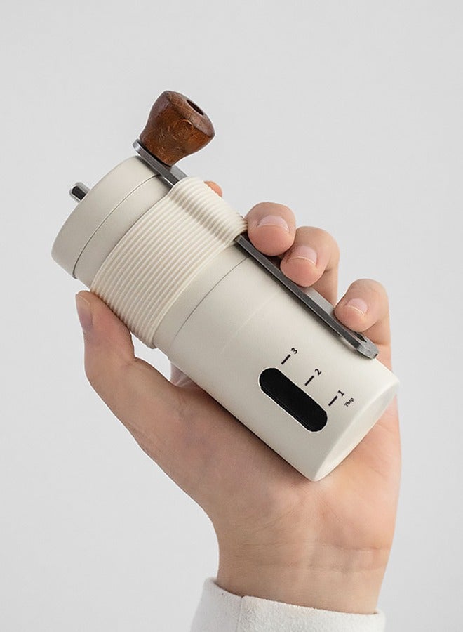 كيلا مطحنة قهوة يدوية محمولة، طاحونة قهوة يدوية للإسبريسو والقهوة الطازجة، مثالية للسفر، التخييم، الاستخدام المنزلي والمكتبي - مصنوعة من الفولاذ المقاوم للصدأ 304 المتين، مع مطحنة خزفية. - Image 3