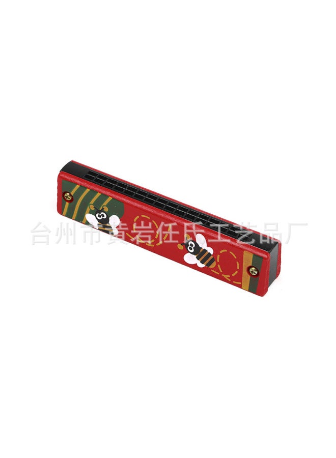 Wooden Harmonica Toy 16 Hole Wind Instrument Children Enlightenment Musical Instrument - Image 4