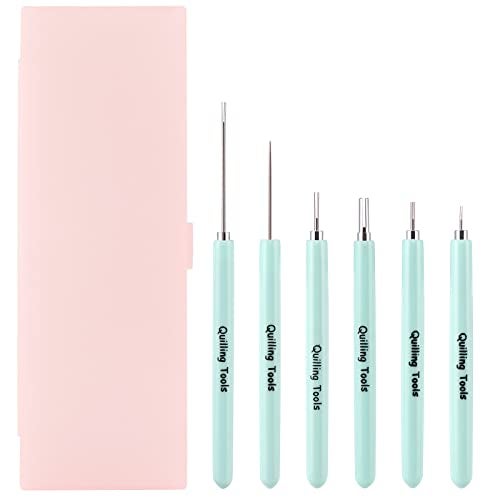 MDLUU Paper Quilling Tools with Storage Case, 5 Pieces Quilling Slotted Tools, 1 Piece Quilling Needle Pen for Paper Quilling Crafting, DIY Card Making Project - Image 2