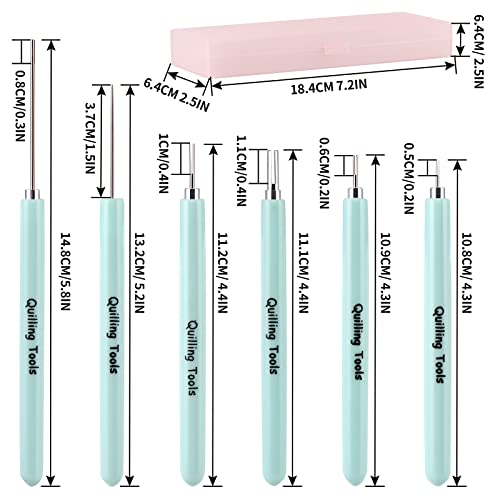MDLUU Paper Quilling Tools with Storage Case, 5 Pieces Quilling Slotted Tools, 1 Piece Quilling Needle Pen for Paper Quilling Crafting, DIY Card Making Project - Image 4