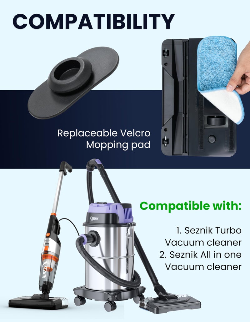 Seznik Vacuum Cleaner Accessory - SZ-V07 Model - Water Tank Rubber Knob 2 pcs + Mopping Pad 2 Pcs Compatible with Seznik Turbo SZ-V07 Model - Image 4